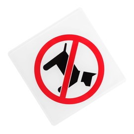 Operitacx 5pcs In-use Notice Sign Acrylic No Pet Allowed Sign Forbid Pet Commercial Buildings