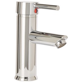 DICA, Monomando Corto Ecologico para Lavabo, Acabado Cromo, Acero Inoxidable, Hule, Acero, Media y Alta Presión, 4429