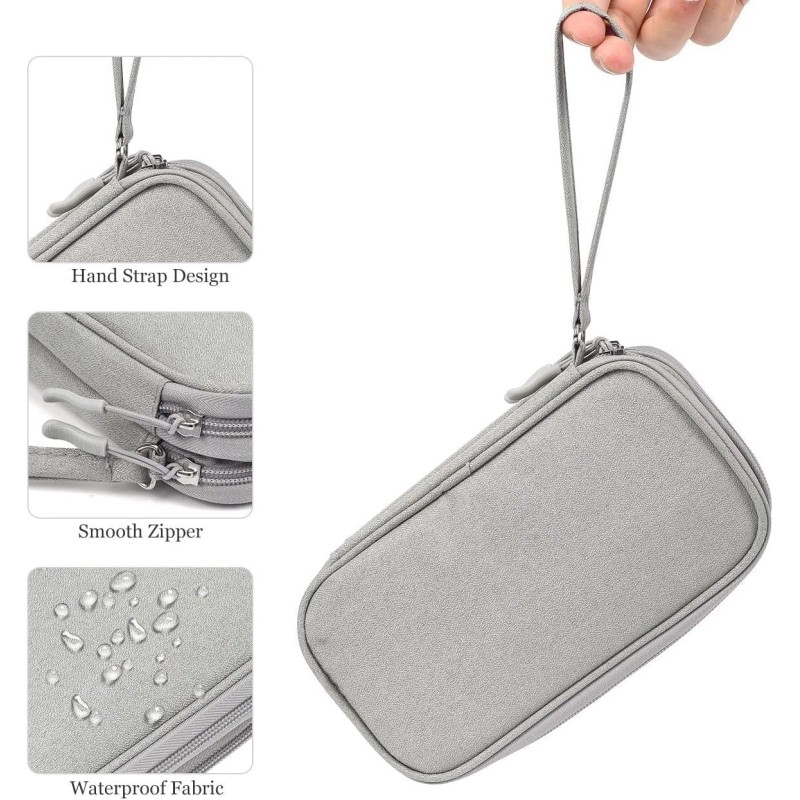 Caoodkdk Electronic Organizer Bag, Waterproof Portable Electronic Organizer Travel Acc...