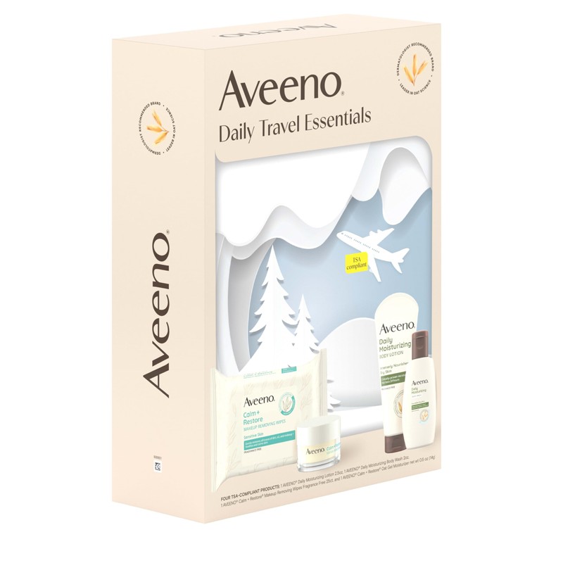 Aveeno Daily Travel Essentials Gift Set with Daily Moisturizing Lotion,