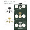 Cargifak 3-Globe Gold Flush Mount Ceiling Light in a Modern