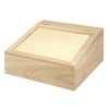 Rayher Box with Flap Lid, Wood, 24 x 24 x