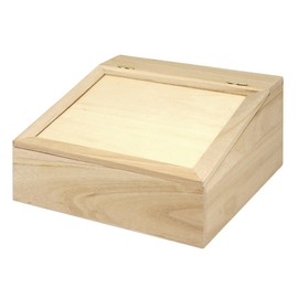 Rayher Box with Flap Lid, Wood, 24 x 24 x 12 cm