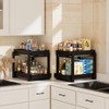 APRTAT 2 Pack Under Sink Organizer, Bamboo Wooden 2-Tier Pull-Out
