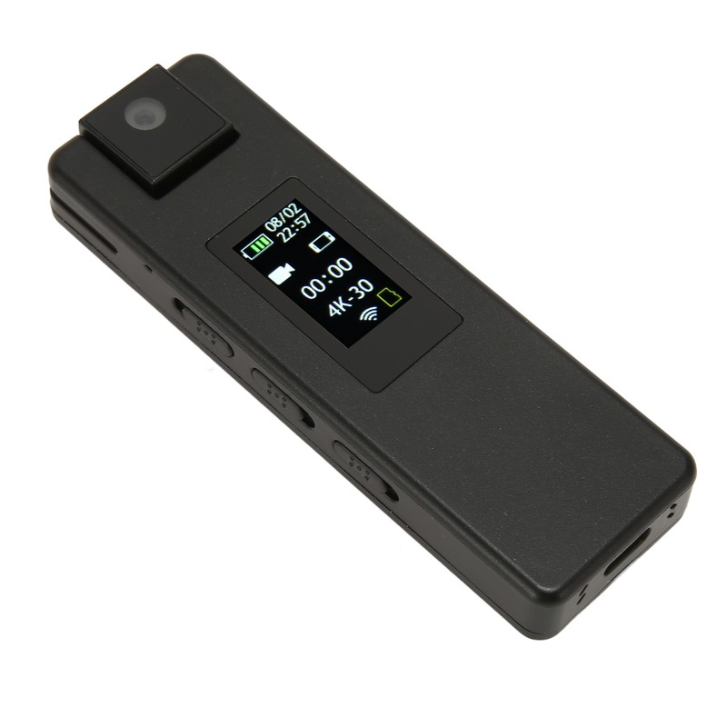 Body Worn Camera Wireless WiFi 4K Motion Monitoring Function Large