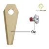 MOWHOUSE 9 x Premium Replacement Blades for Bosch Indego Robotic
