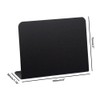 5Pcs Acrylic Mini Chalkboard Signs, 100mmx75mm L-Shaped Erasable Small Blackboard