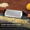 Kitchen Cheese Grater Lemon Zester Flat Handheld Grater Ergonomic Natural