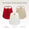 Royal Designs, Inc. Clip On Chandelier Lamp Shade, Red, 3