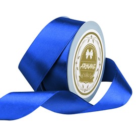 Blue Satin Ribbon 1 Inch x 25 Yards, Solid Color Royal Blue Fabric Satin Ribbon for Gift Wrapping, Crafts, DIY Bows, Wreath, Wedding Birthday Party Decoration Sewing Projects