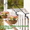 GESTONE 11 Inch Deck Railing Plant Hanger,2 Pack Deck Hooks