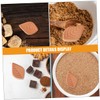 NOLITOY Leaf Shape Sugar Saver Reusable Sugar Softener Terracotta Container