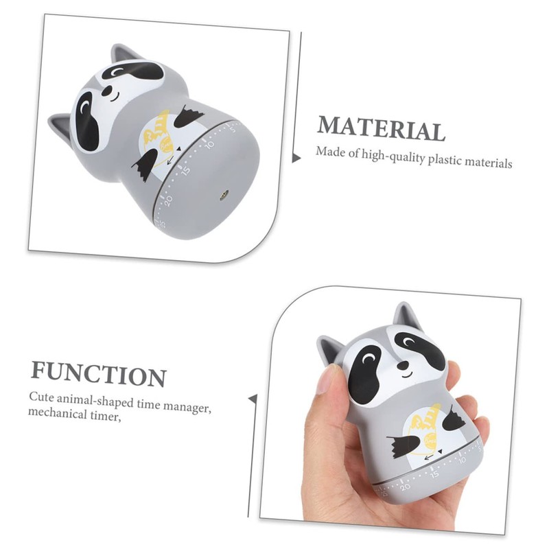 Ciieeo 2pcs Cartoon Animal Kitchen Timer Cute Timer for Cooking