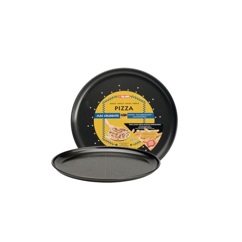 IBILI "Moka Crispy Pizza Mould, Black, 28 cm