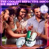 Hoolerry 2L Disco Ball Ice Bucket with Lid Mirror Silver
