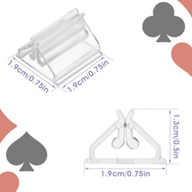Pack of 30 Place Card Holders Acrylic Menu Card Holder Wedding Card Holder Table Card Stand Small Card Stand Board Game Pieces Plastic Place Card Holder for School Party Supplies