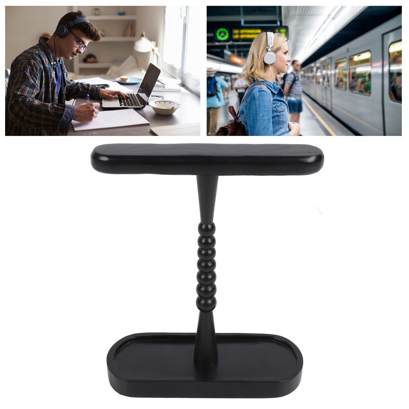 Universal Headphone Stand for Desk Wood Headset Holder Earphone Stand