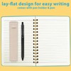 DWIYITTN Notebook A5 Lined Hardcover Spiral Notepad with Pen Holder