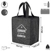 Cepewa Bottle Carrier Made of Felt Anthracite for 6 Bottles