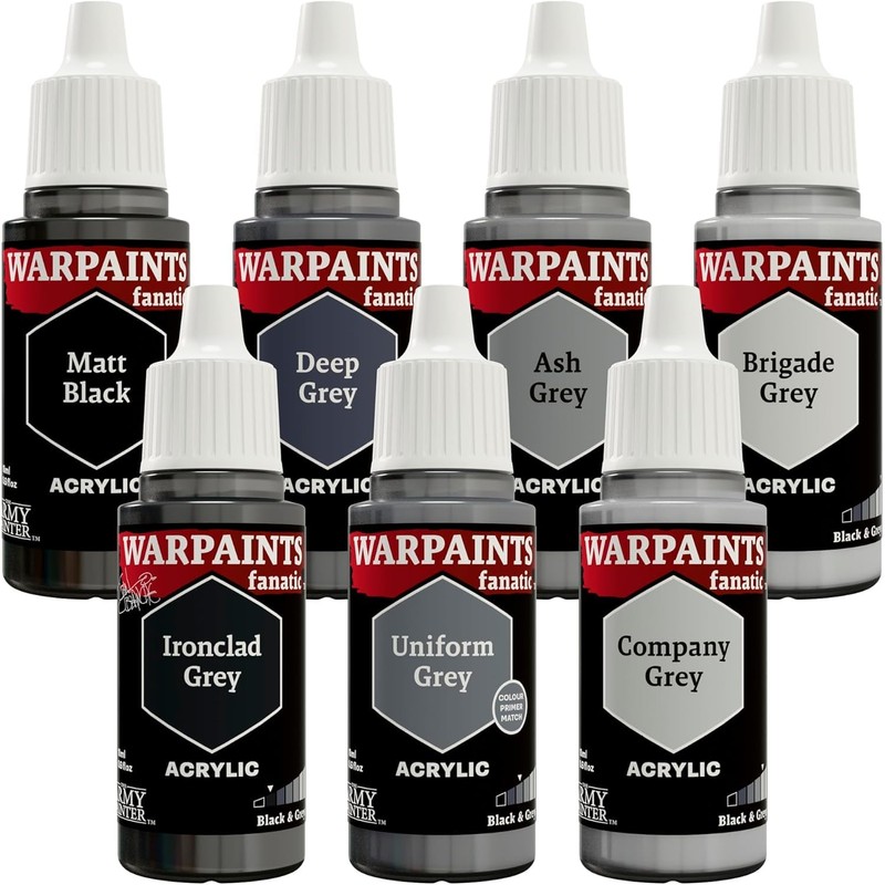 The Army Painter, Warpaints Flexible Triad PLUS+: Black & Greys,