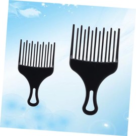FOMIYES 2sets Plastic Wide Tooth Hair Comb Hair Styling Tools for Men Fade Comb Rake Hairdressing Salon Use 2pcs*2