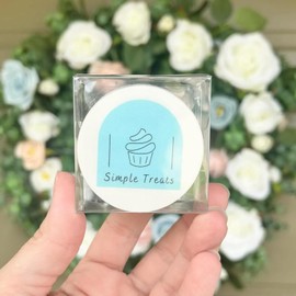 XINHPKGG 50pcs Clear Chocolate Covered Ore Cookie Macaron Boxes 2.17" x 2.17" x 1.38" Clear Favor Boxes Treat Boxes Pastry Boxes for Christmas Birthday Wedding