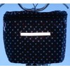 Kawadomi Seisakusho KW-245BD 2-Tier Front Basket Cover, Black Dots