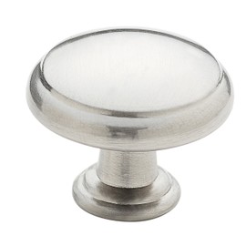 South Main Hardware 25-Pack, SH2711-SN-25 Traditional Round Pull Knob, 1-3/16", Satin Nickel
