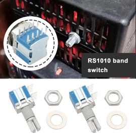 VGOL 5PCS RS1010 Band Switch Rotary Switch Gear Change Switch 1 Pole 5 Position 15mm Shaft Small Sealed Band Switch (DC16V 0.1A)