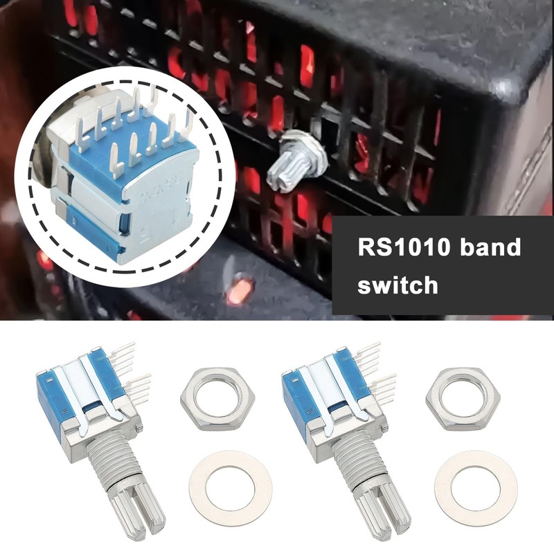 VGOL 5PCS RS1010 Band Switch Rotary Switch Gear Change Switch