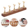 Healeved 1set Nail Holders with Base for Press Nails Practice
