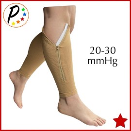 Presadee  Presadee Original Footless 20-30 mmHg Firm Compression Shin Sleeves Zipper - 3XL, Beige
