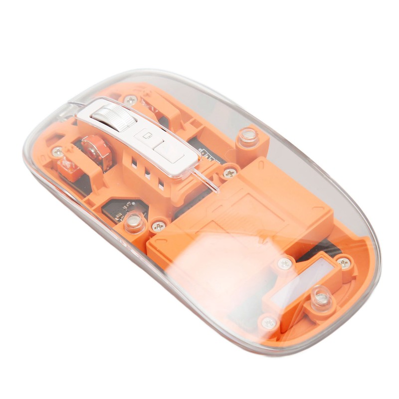 Wireless Bluetooth 3 Mode BT5.1 BT5.1 2.4GHz Mouse Transparent Clear