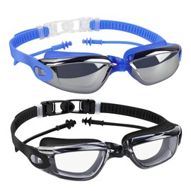 Swimming Goggles, Anti-Fog Anti-UV Swim Goggles, Adjustable Anti-Leakage