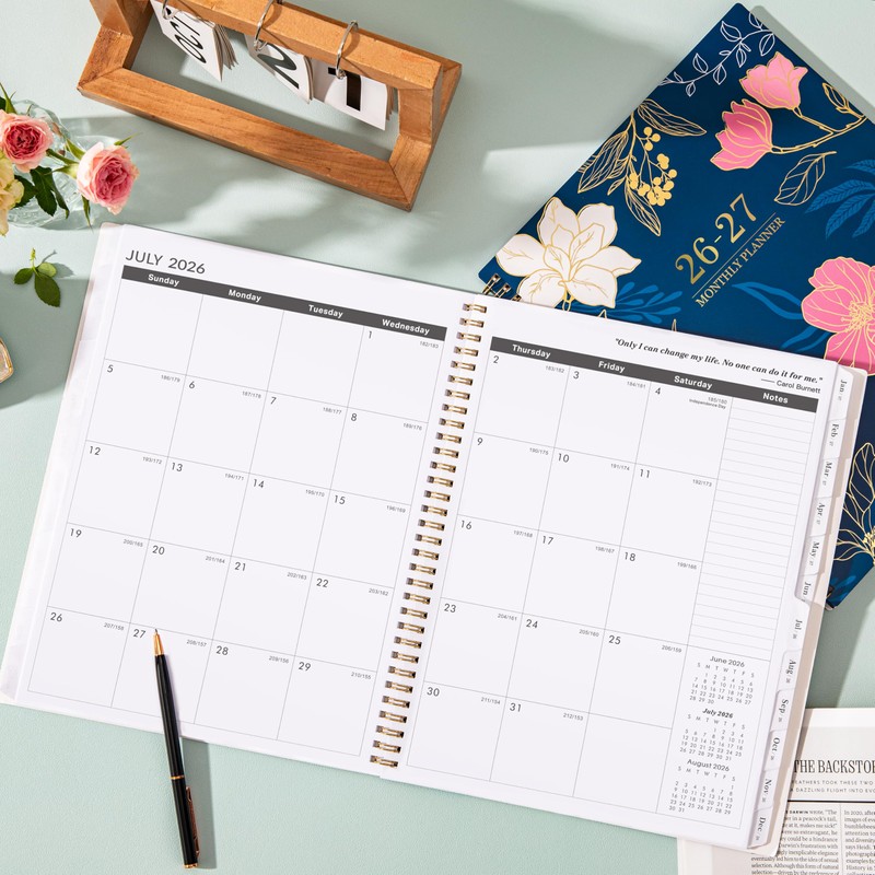 2026-2027 Monthly Planner/Calendar - Jan. 2026 - Dec. 2027, 9"