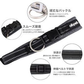 AIBPET Dog Collar, Soft, Lightweight, For Small Dogs, Training, Breathable, For Medium-Sized Dogs, Dog Collars, For Training, Pull Resistant, Dog Collar, Reflective Material, Large Dogs, Elasticity