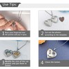 MUERDOU Heart Sunflower Locket Necklace That Holds Pictures You are