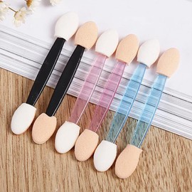 Pack of 10 Eyeshadow Brush Sponge Tipped Eye Shadow Beginner Color Random