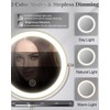 Makeup Mirror with Lights, 1X/30X Lighted Magnifying Mirror Height Adjustable,