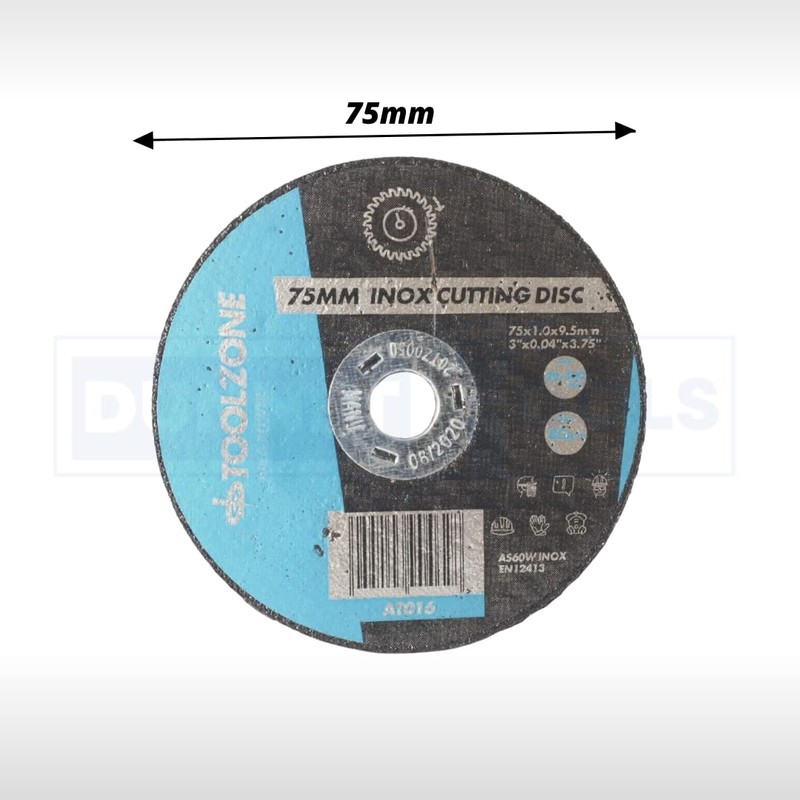 Dunnet Tools 50pc 76mm Cutting Disc Heavy Duty INOX Angle