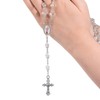 60Pcs/30Set Rosary Making Kits Supplies Religion Cross and Center Medal
