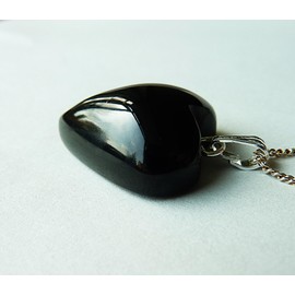 Whitby Jet Love Heart Pendant
