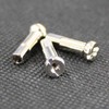 Star Spoke Brass Nipple Long Silver (72 Pieces) #15 (15X5/8BR)