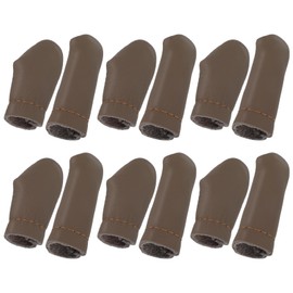 HJZHII 12Pcs Needle Felting Knitting Finger Protector, Crochet Finger Protectors Leather Fingers Protector Cut Resistant Fingers Cots Protectors for Hand Craft Sewing Needlework