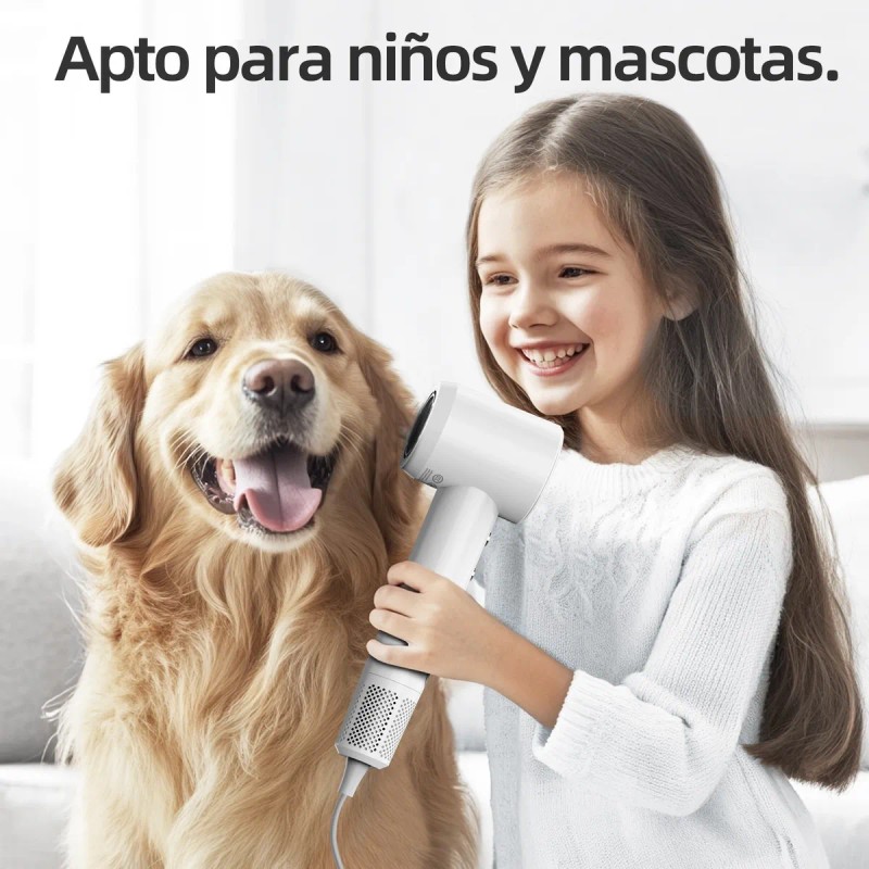 Secador De Pelo Alta Velocidad Profesional Con Pantalla Led