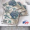 Thirstystone Tide Pool Shells 4-Pack Tumbled Tile Stone Coasters with