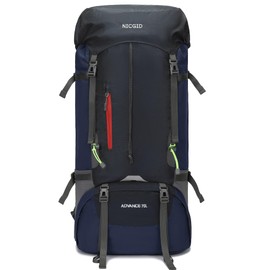 Nicgid 70L Lightweight Hiking Backpack Foldable Multi-Functional Travel Bag Water Resistant Casual Camping Rucksack for Men Women Outdoor Sport Mountain