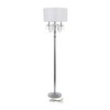 Deco 79 Metal Floor Lamp with Dangling Crystals, 16" x