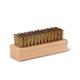 DELARA Wooden Suede Brush with Brass Bristles