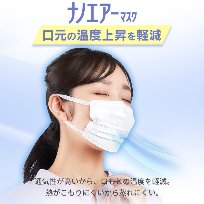 Iris Ohyama PK-NI7L Non-Woven Nano Air Mask, Pleated Mask, Pack